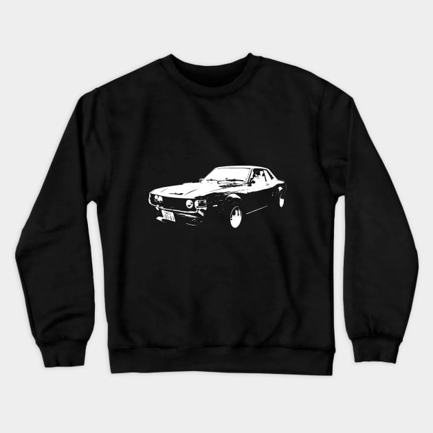 1976 Toyota Celica white Crewneck Sweatshirt by GrizzlyVisionStudio